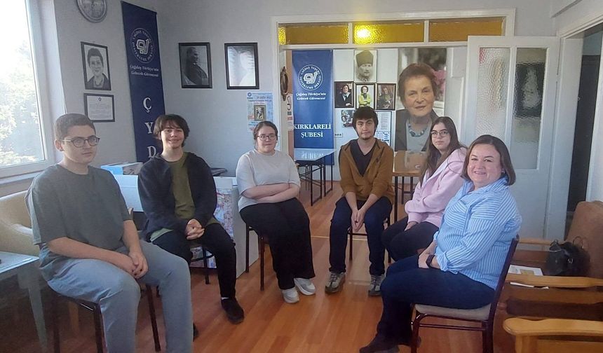 ÇYDD Kırklareli Şubesi’nden Liseli Gençlere Yönelik Yeni Proje