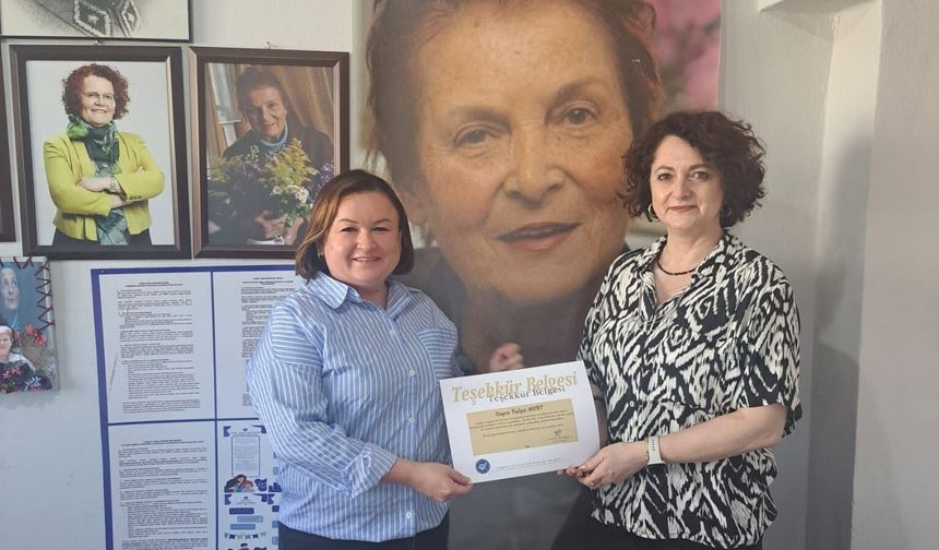 ÇYDD Kırklareli Şubesi’nden Klinik Psikolog Fulya Mert’e Teşekkür