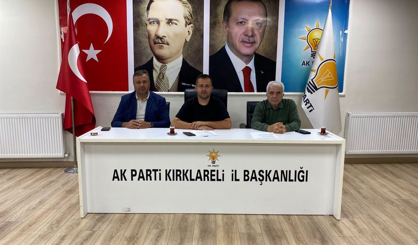 AK Parti Kırklareli İl Teşkilatı Toplandı