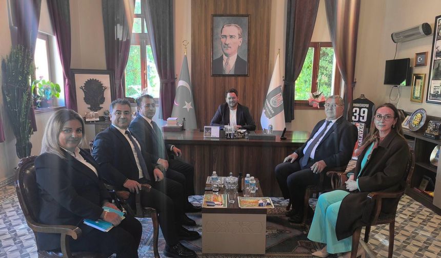 Halkbank ve Esnaf Odası Temsilcilerinden Başkan Talay’a Ziyaret
