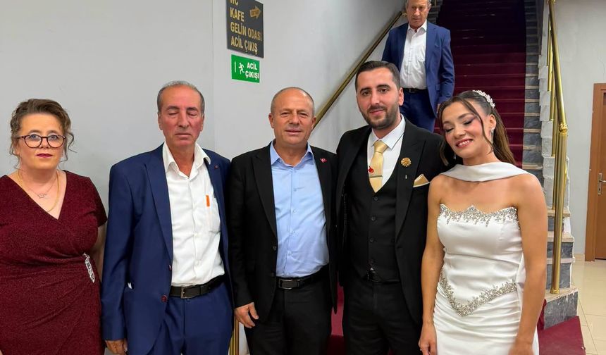 Başkan Çamlıca, Kardelen ve Yetkin’in Nişan Törenine Katıldı