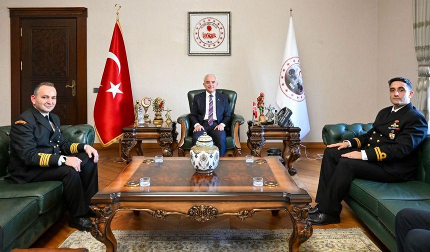 Vali Turan, Sahil Güvenlik Komutanlığı Heyetini Kabul Etti