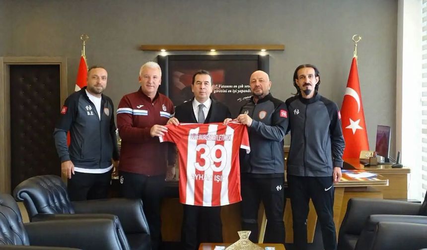 Lüleburgaz Atletik FK’dan Kaymakam Işık’a Hayırlı Olsun Ziyareti