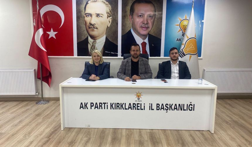 AK Parti Kırklareli İl Yönetimi Haftalık Toplantısını Gerçekleştirdi