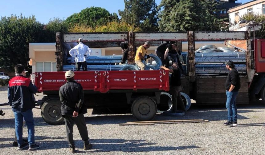 Kırklareli’nde 7 Çiftçiye Bağ Tesisi İçin Malzeme Desteği