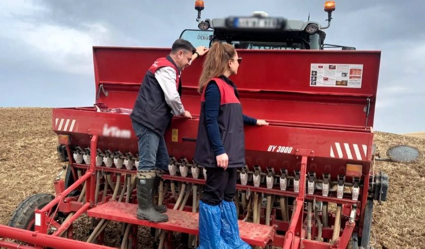 Pehlivanköy’de Biçerdöver, Çeltik Hasadı ve Kanola Ekimi Kontrol Edildi