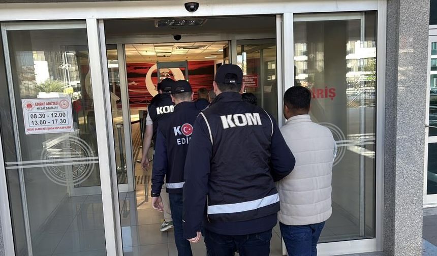 Edirne'de tefecilik operasyonunda 2 tutuklama, 2 şüpheliye ev hapsi