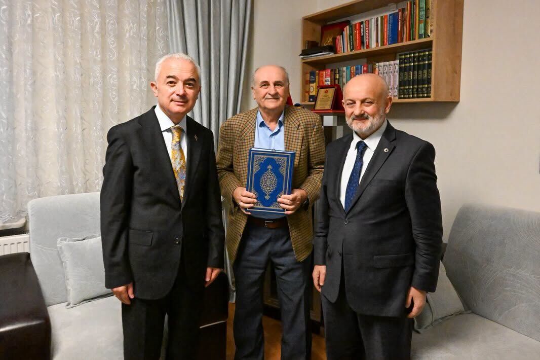 Vali Turan’dan Emekli İmam Şükrü Şahin’e Ziyaret