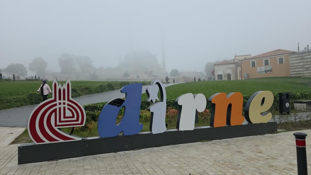 Edirne sisli sabaha uyandı, Selimiye Camii gözden kayboldu